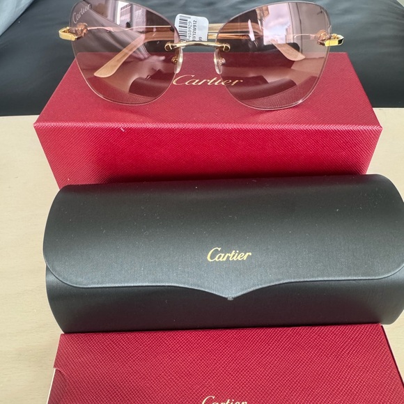 Cartier Pink Gold Gradient Sunglasses - Picture 2 of 12